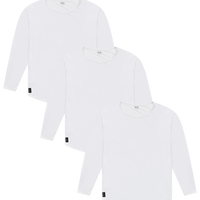 BLNK T Long Sleeve 3 pack (White)