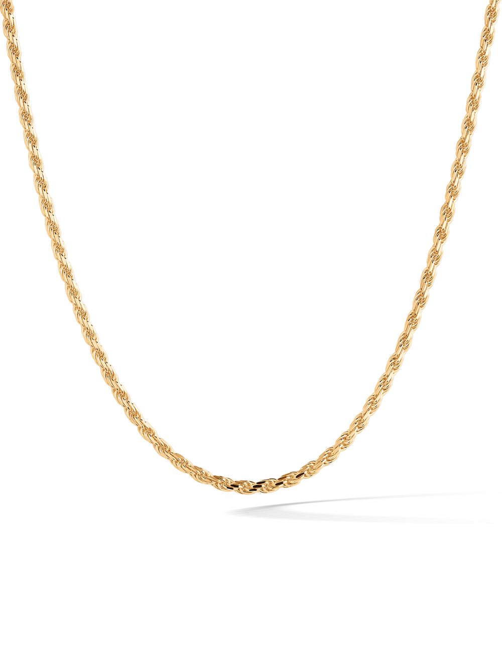 2.5mm 14k Gold Rope Chain