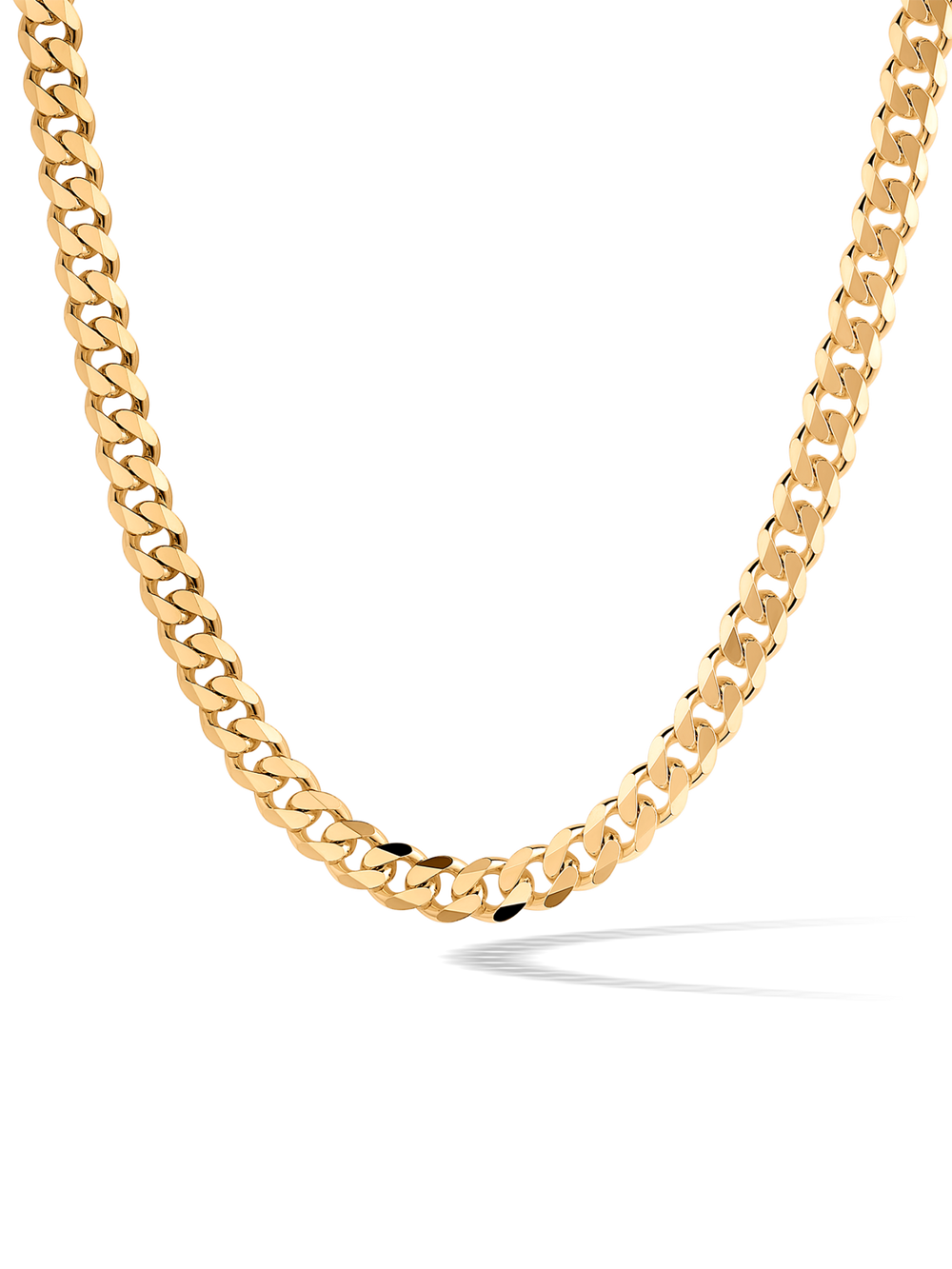 5mm 14k Gold Curb Chain