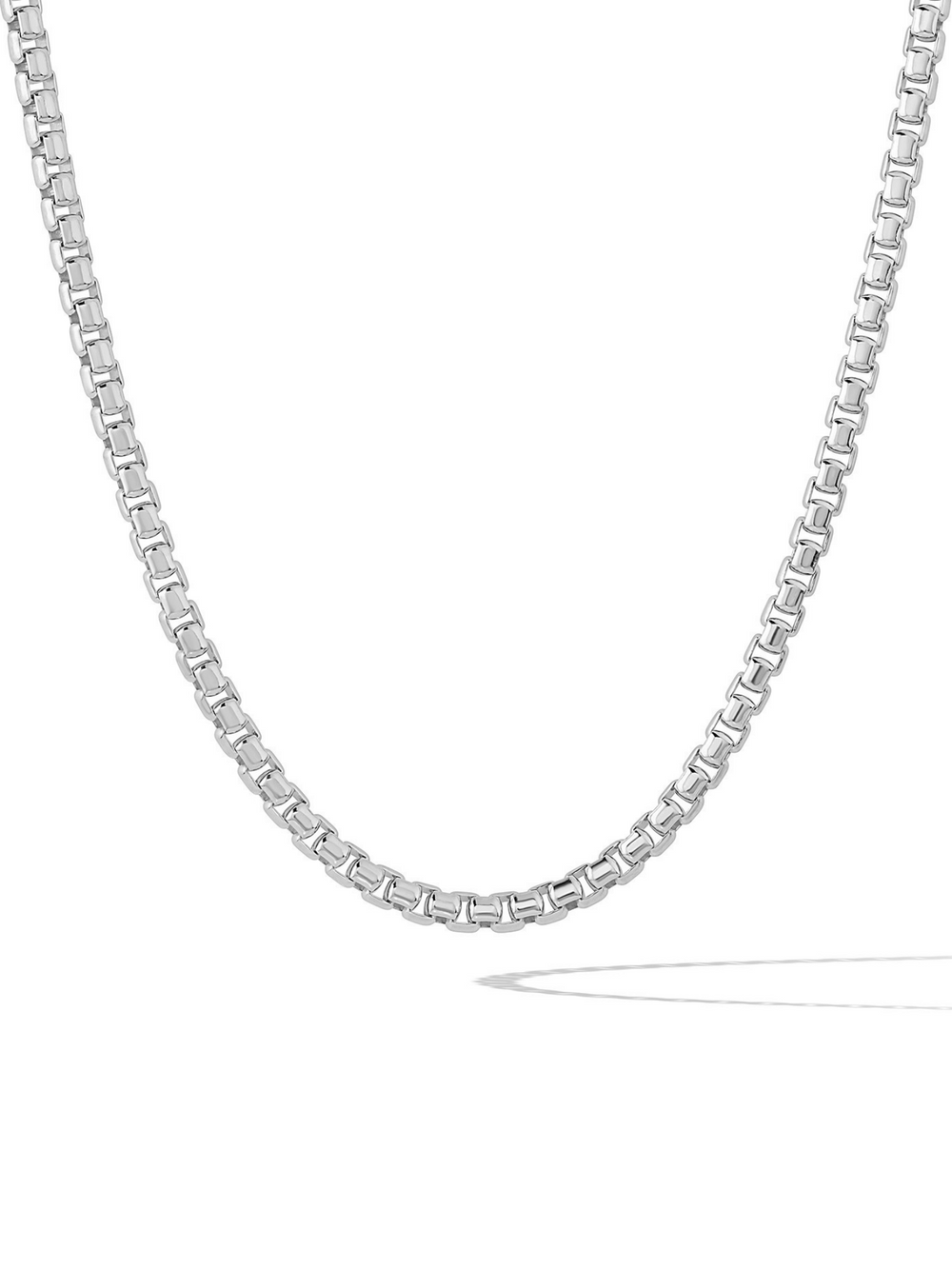 3mm 14k White Gold Box Chain