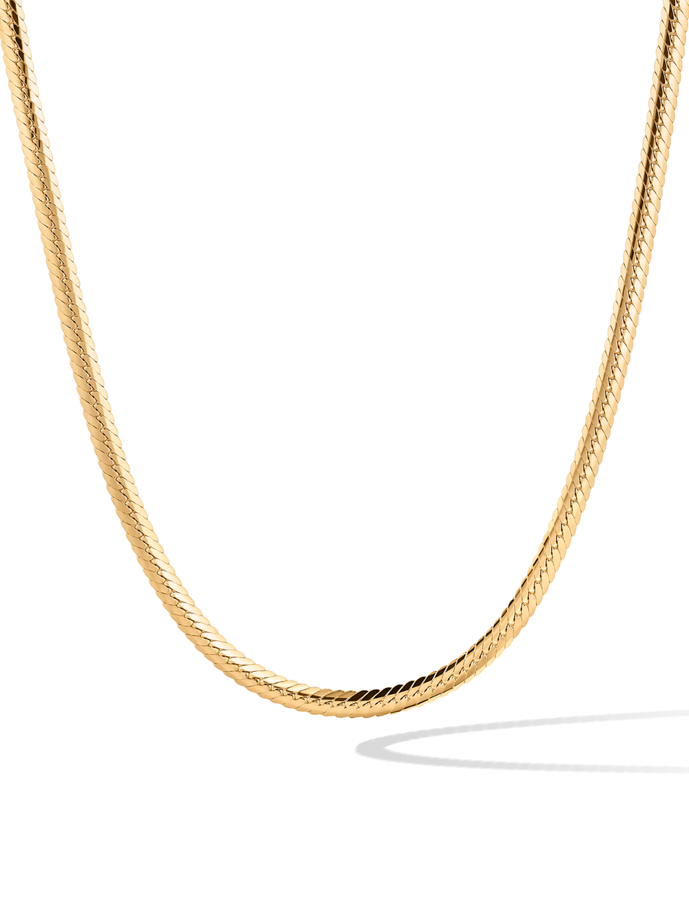2.5mm 14k Gold Herringbone Chain