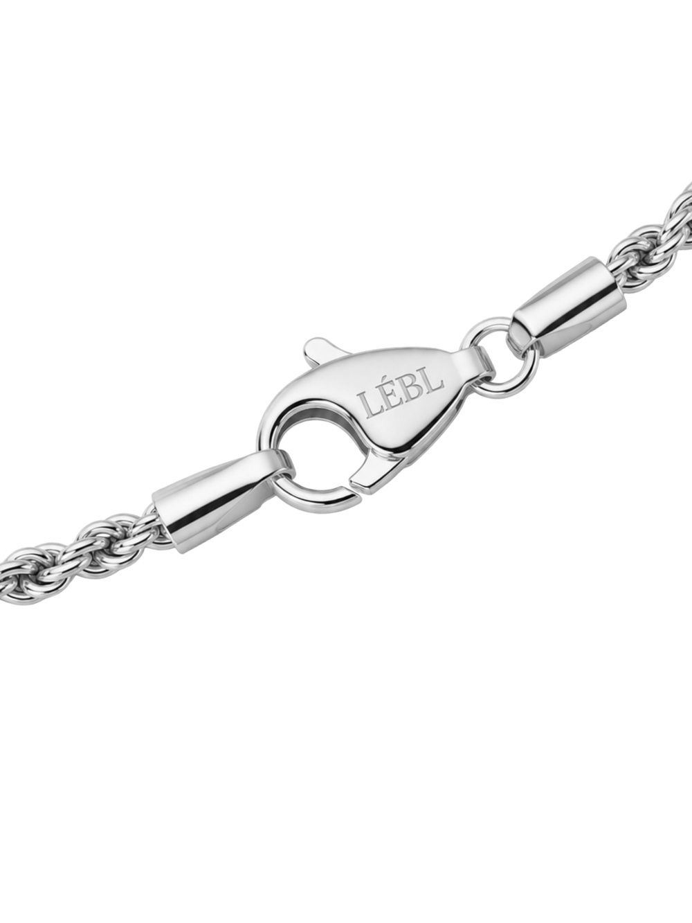 2.5mm 14k White Gold Rope Bracelet